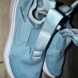 Nike Blue Sneakers with Mesh Fabric. No laces